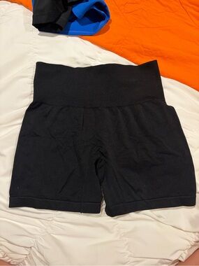 High-Waist Black Women's Bike Shorts